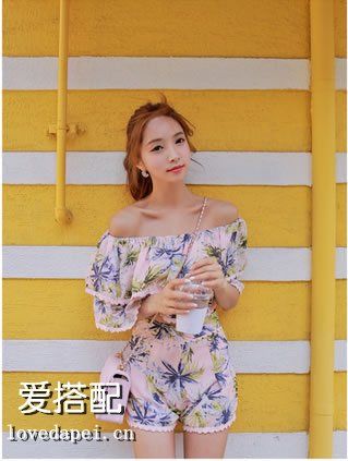 个子娇小怎么办?短款上衣+高腰裤